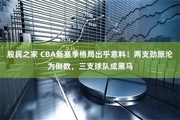 股民之家 CBA新赛季格局出乎意料！两支劲旅沦为倒数，三支球队成黑马