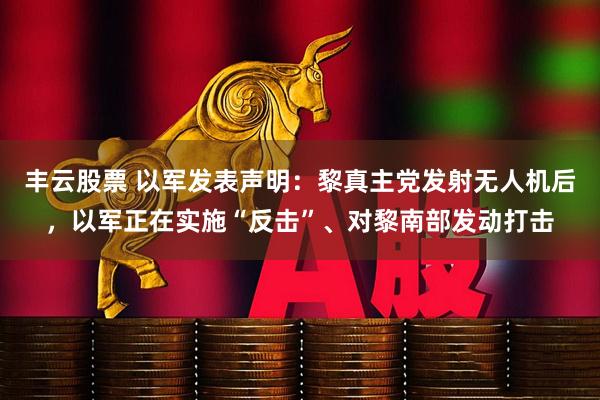 丰云股票 以军发表声明：黎真主党发射无人机后，以军正在实施“反击”、对黎南部发动打击