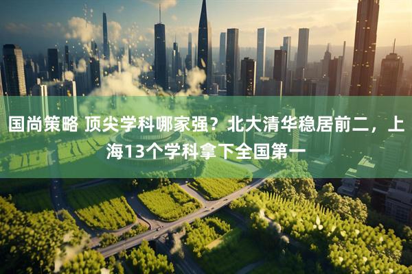 国尚策略 顶尖学科哪家强?北大清华稳居前二,上海13个学科拿下全国第一