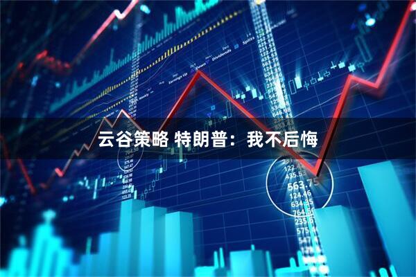 云谷策略 特朗普：我不后悔